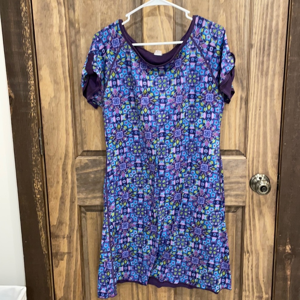 Title Nine Purple Floral Reversible Dress